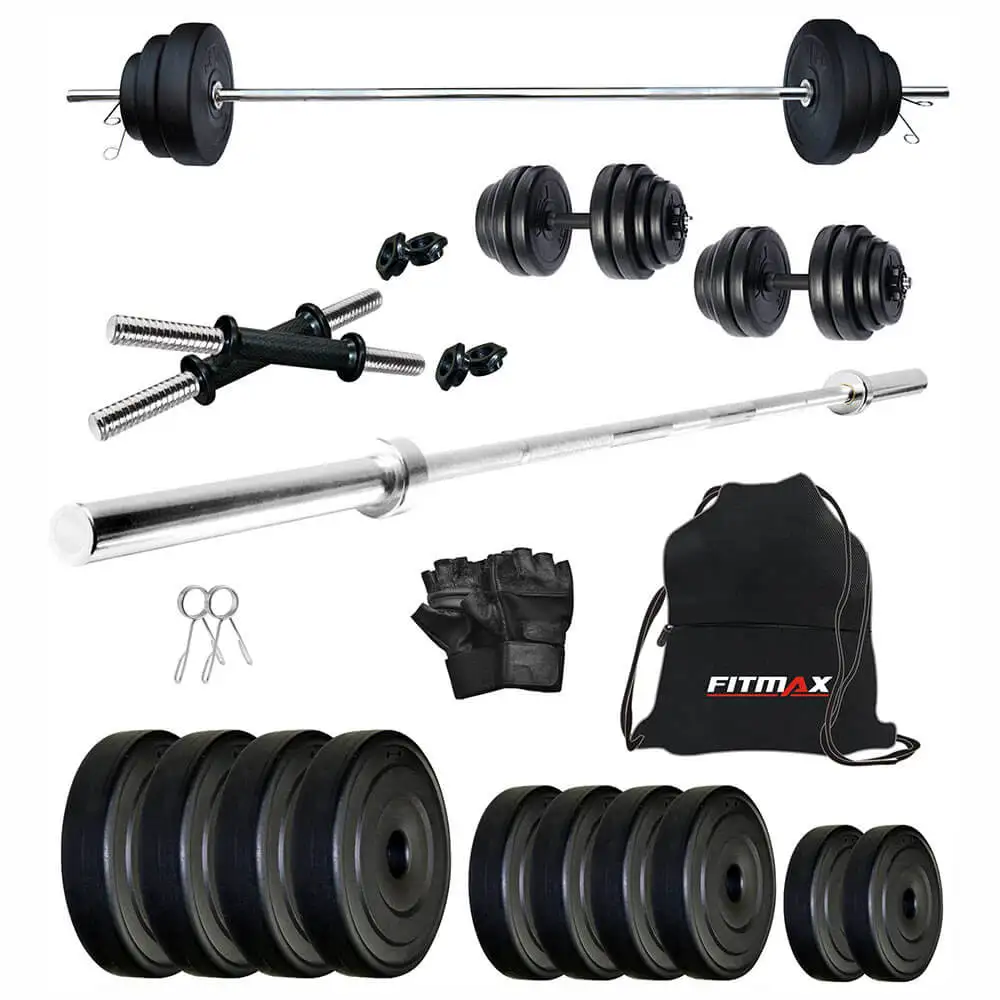 Fitmax PVC 20KG COMBO 10 SL Home Gym Kit