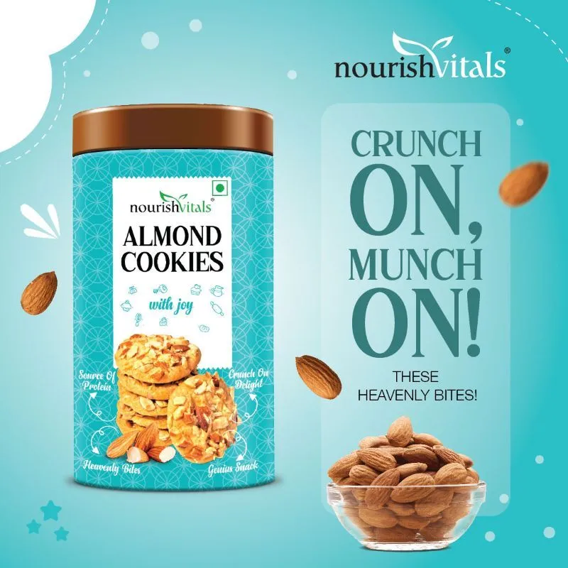 Nourish Vitals Pista Cranberry + Almond Cookies