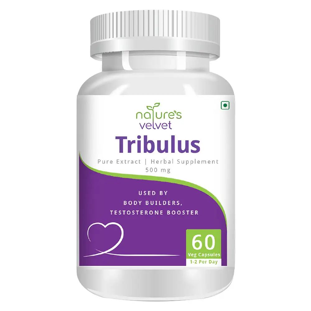 Natures Velvet Tribulus Terristris Pure Extract (500 mg),  60 capsules