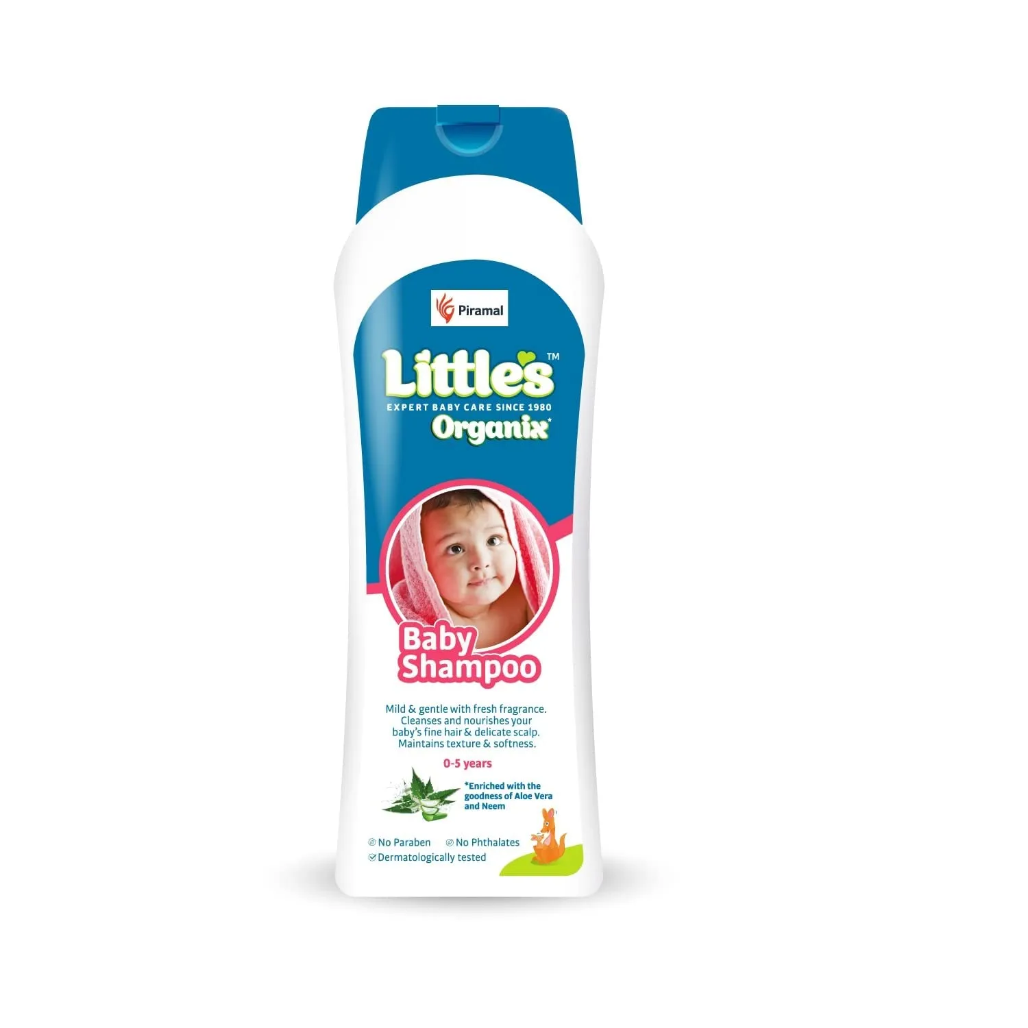 Little's Organix Baby Shampoo-neem, Aloe Vera Extracts,no Paraben&phthalates Dermatologically Tested