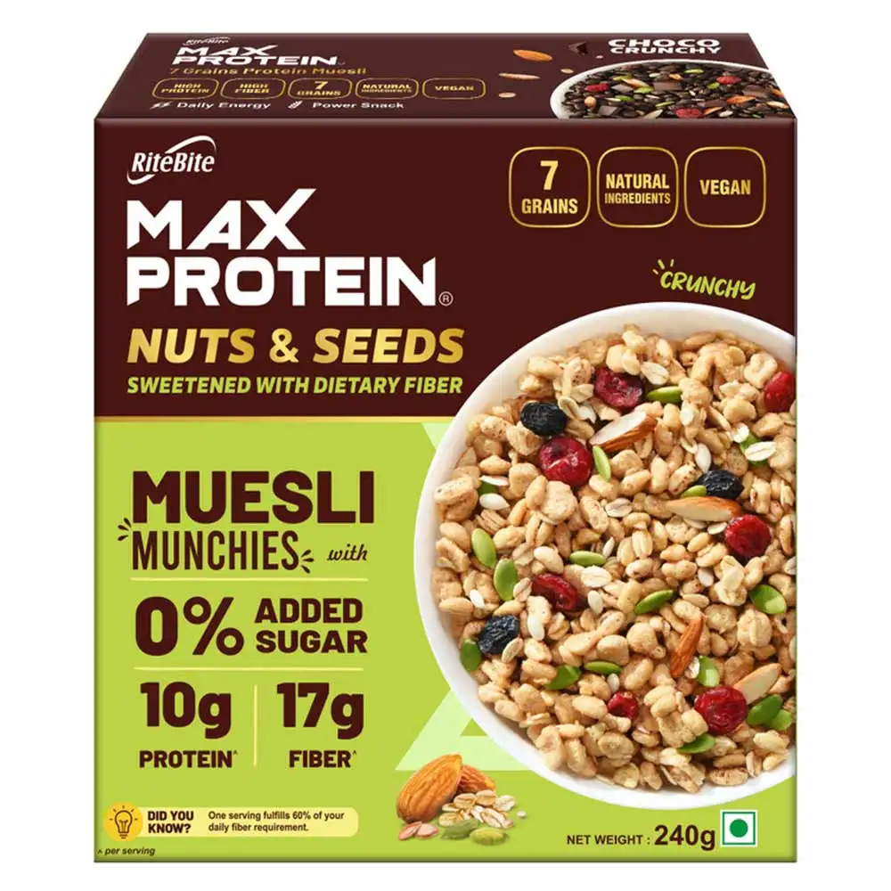 RiteBite Max Protein Muesli Munchies,  240 g  Nuts & Seeds