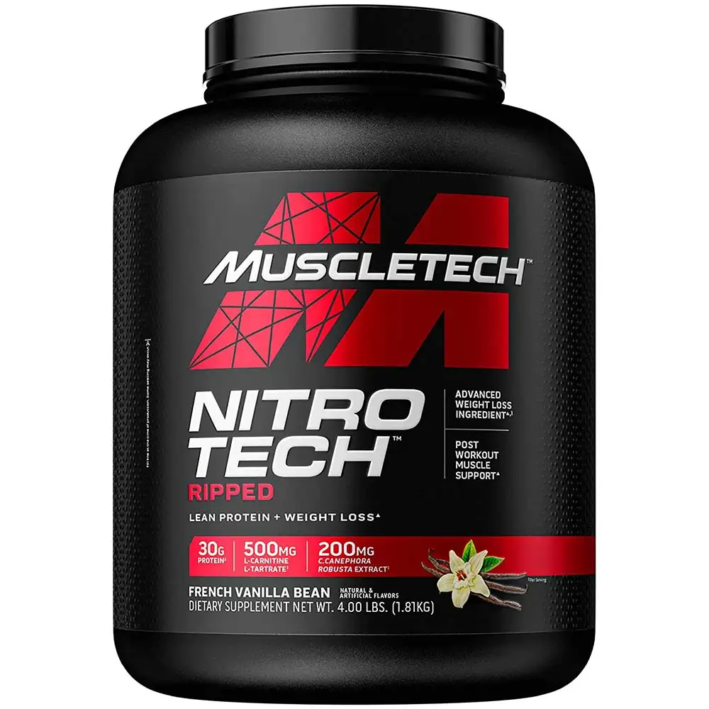 MuscleTech Performance Series NitroTech Ripped,  4 lb  French Vanilla Swirl