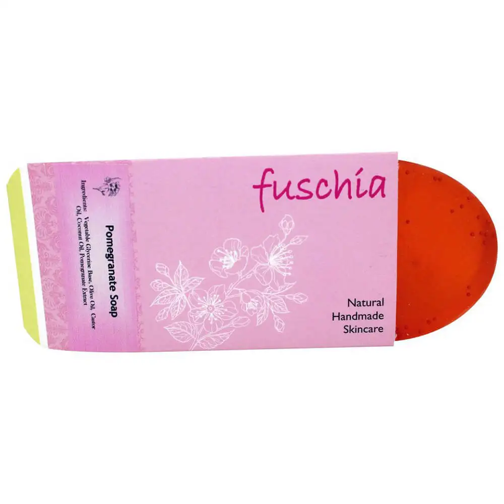 Fuschia Pomegranate Natural Handmade Herbal Soap,  100 g  for All Skin Types