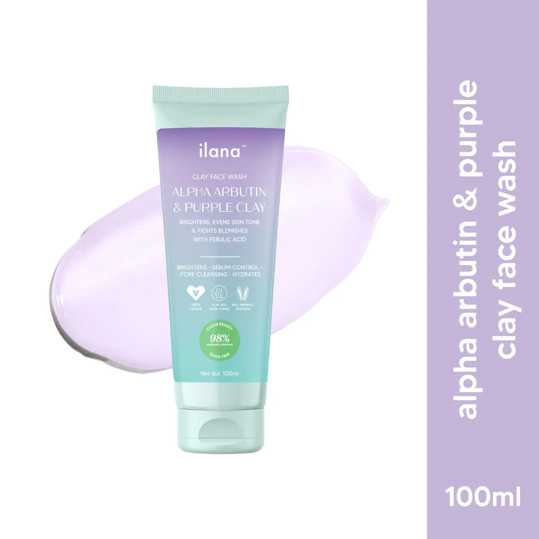 Ilana Brightening & Hydrating Face Wash With Purple Kaolin Clay