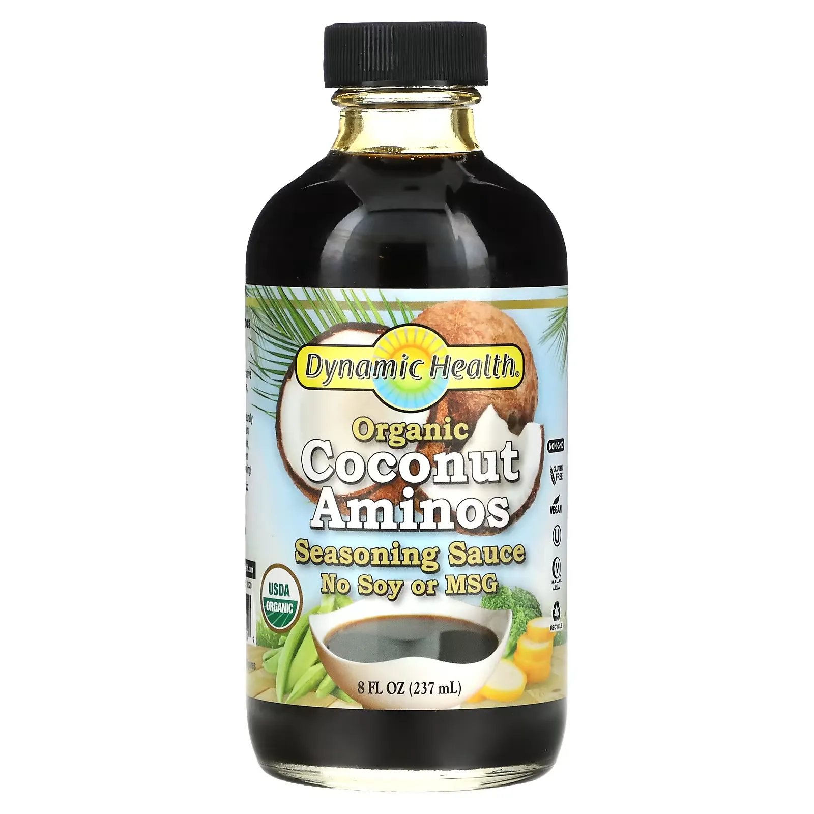 Organic Coconut Aminos, Seasoning Sauce, 8 fl oz (237 ml)