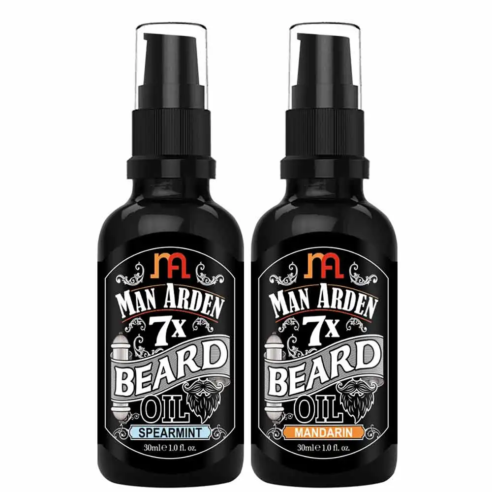 Man Arden 7X Beard Oil Grooming Combo,  2 Piece(s)/Pack  Spearmint ,Mandarin