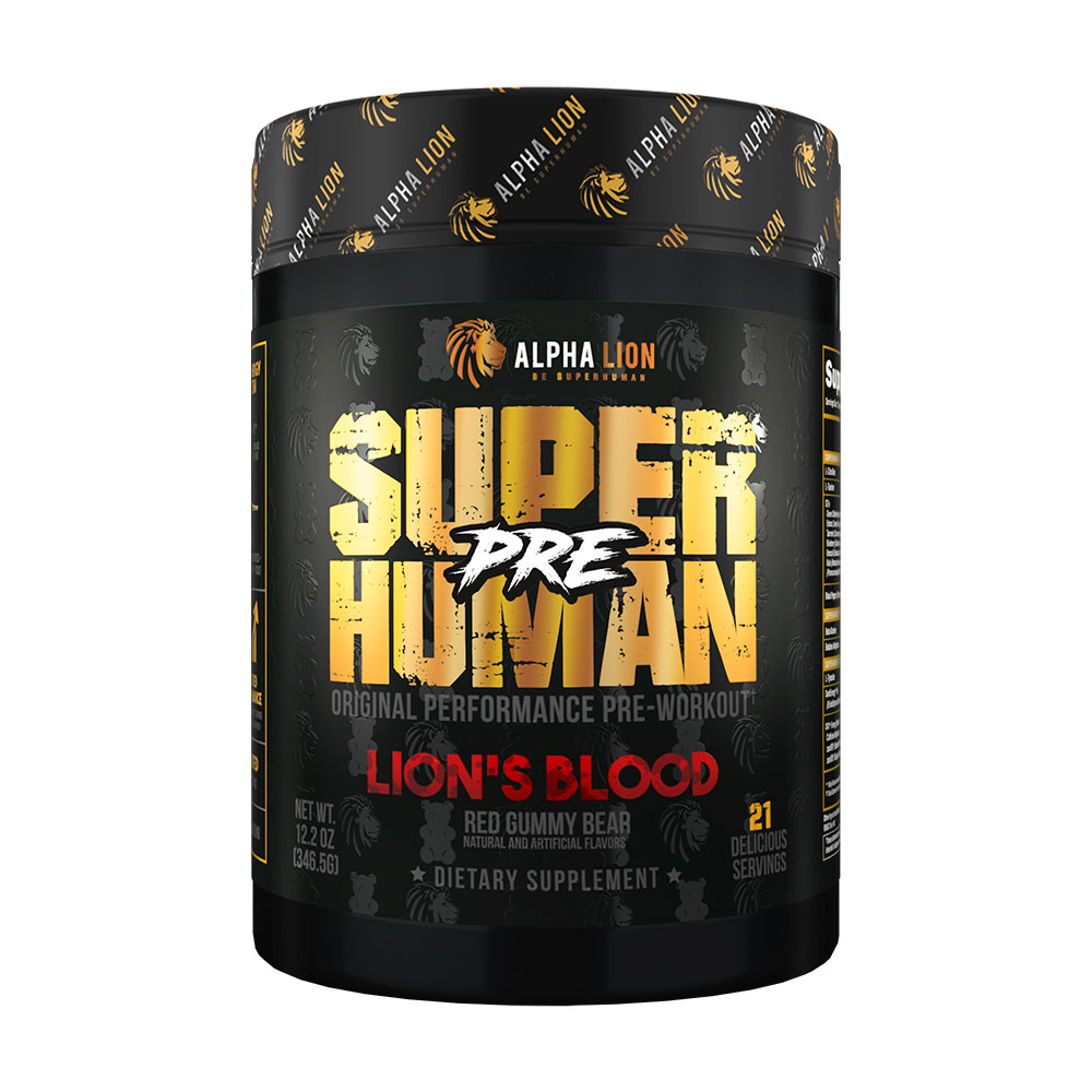 SuperHuman Pre - Lion's Blood (Red Gummy Bear) - 21 Servings