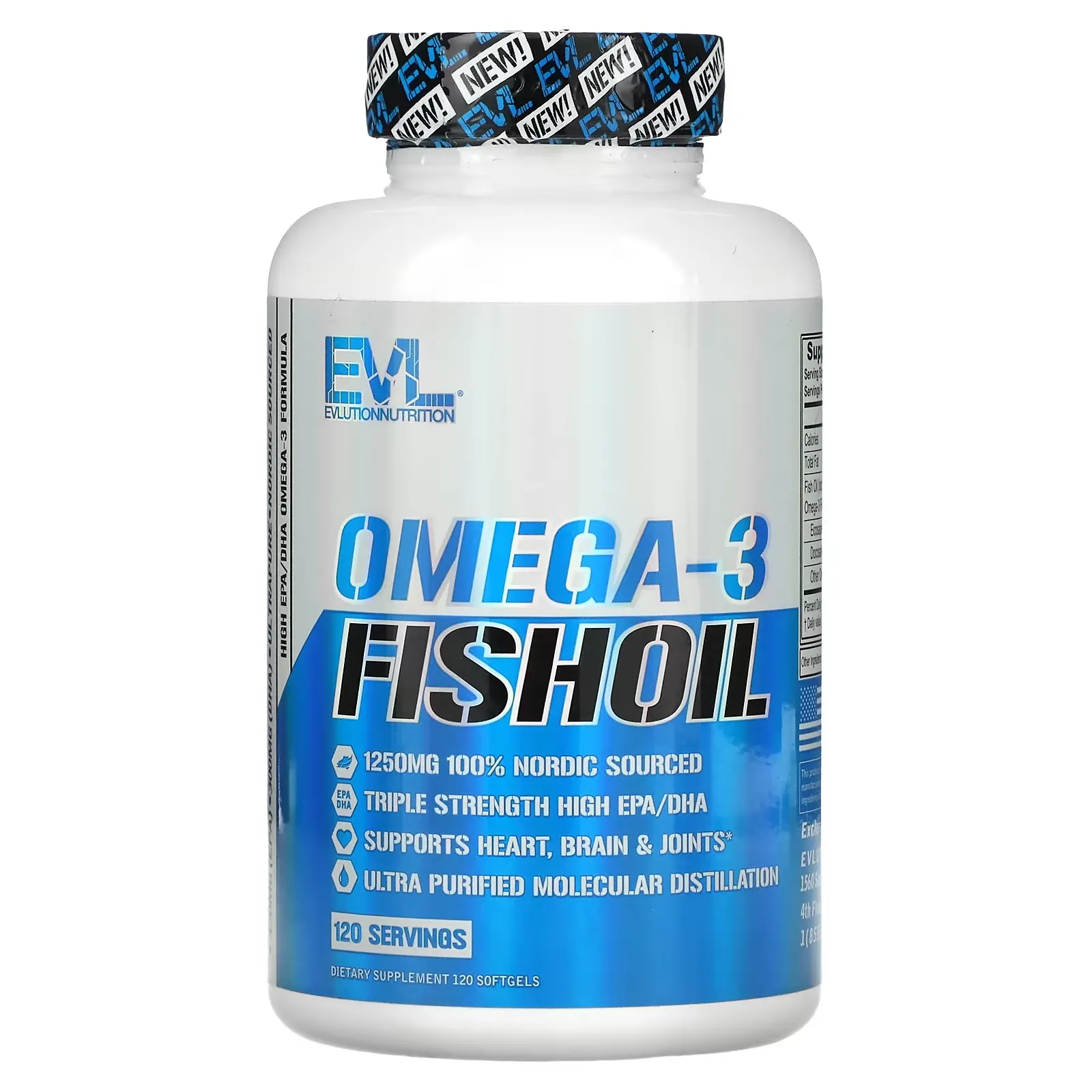 Omega-3 Fish Oil, 120 Softgels