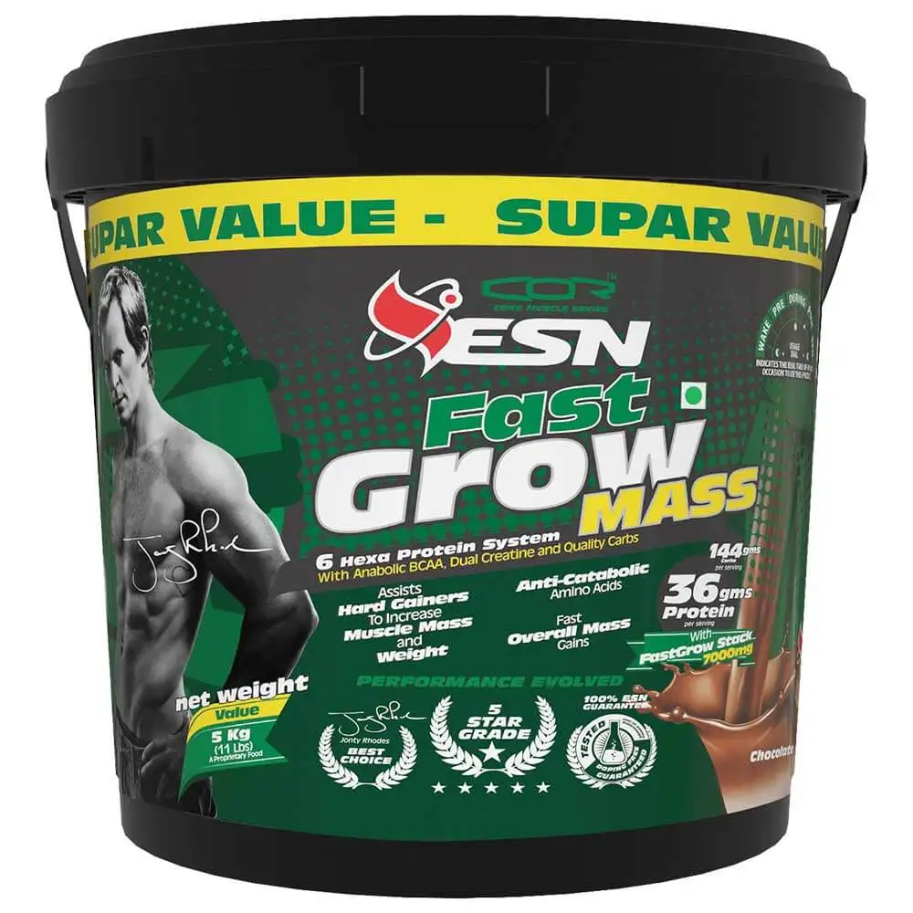 ESN Fast Grow Mass,  11 lb  Chocolate