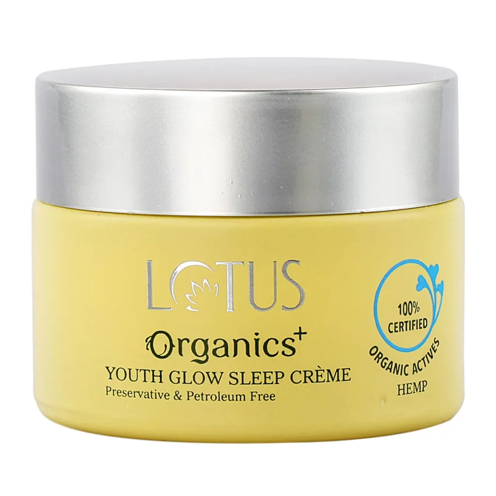 Lotus Organics Youth Glow Sleep Night Cream Preservative & Petroleum Free