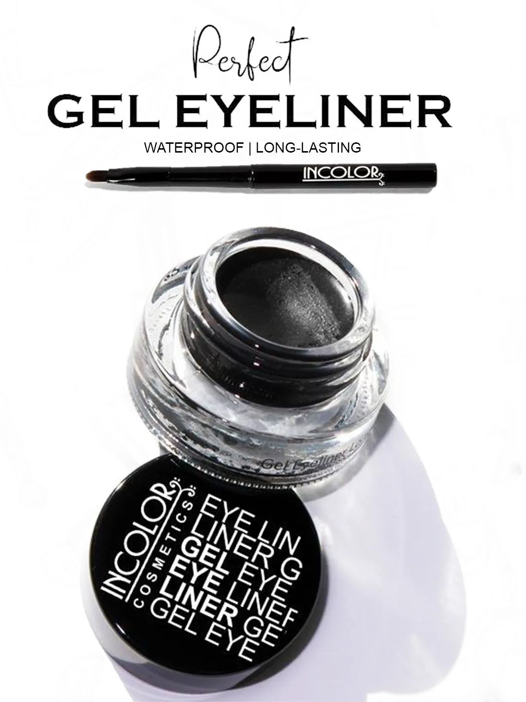 Incolor Water Proof Gel Eye Liner (Jet Black)