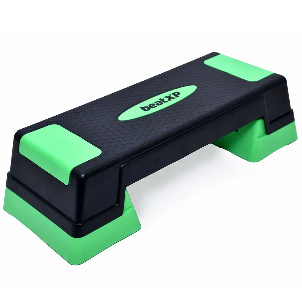 beatXP Premium Aerobic Stepper,  Black & Green  78x18 cm