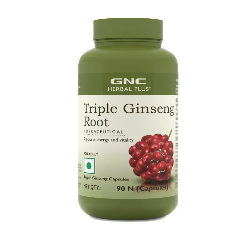 GNC Herbal Plus Triple Ginseng Root