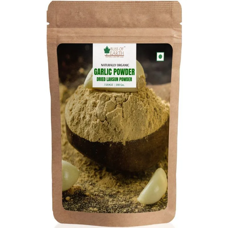 Bliss Of Earth Naturally Organic Garlic Powder Dried For Cooking