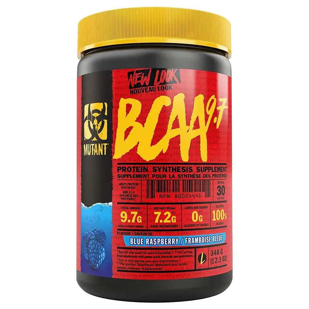 Mutant BCAA Powder,  0.76 lb  30 Servings  Blue Raspberry