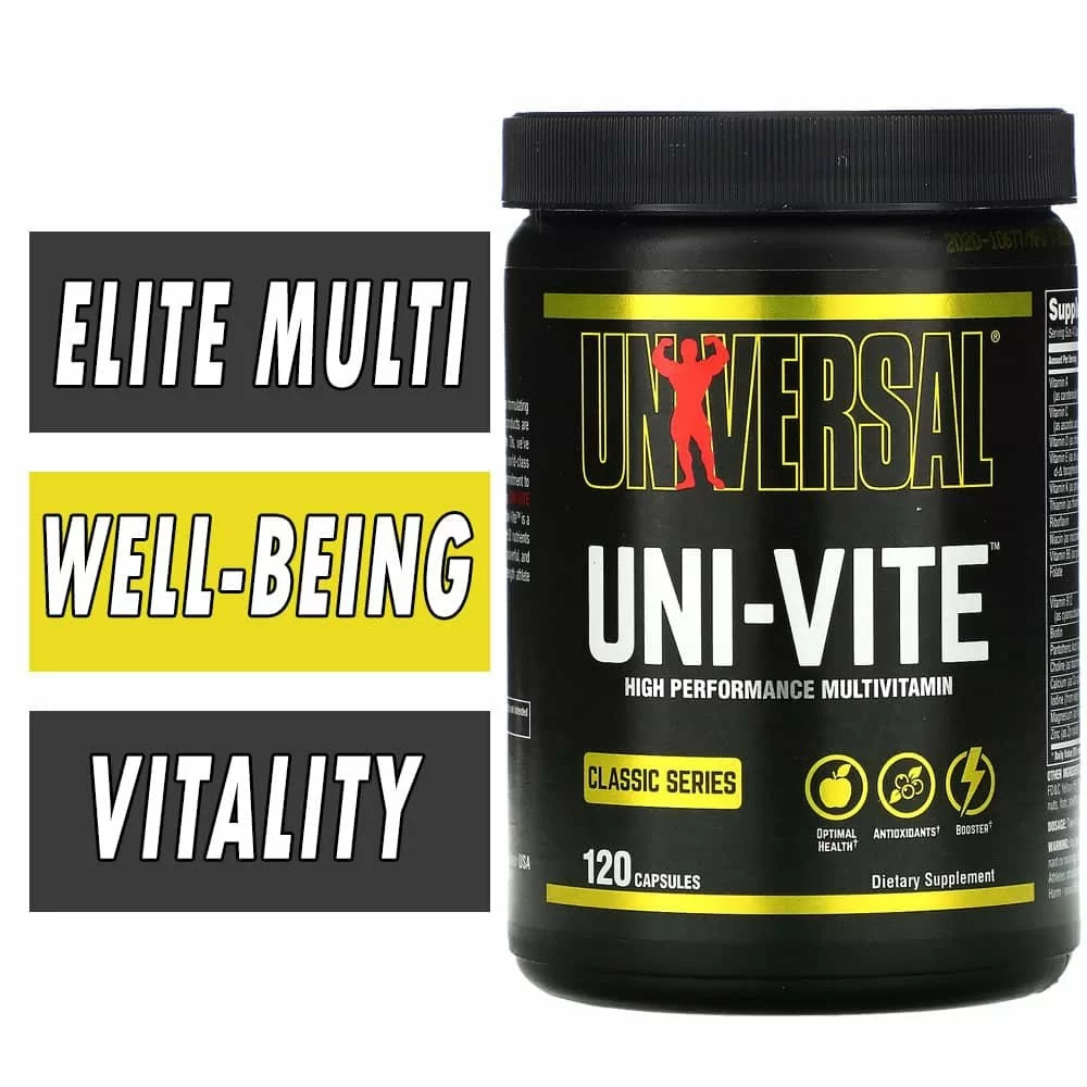 Uni-Vite By Universal Nutrition - Multi-Vitamin - 120 Capsules