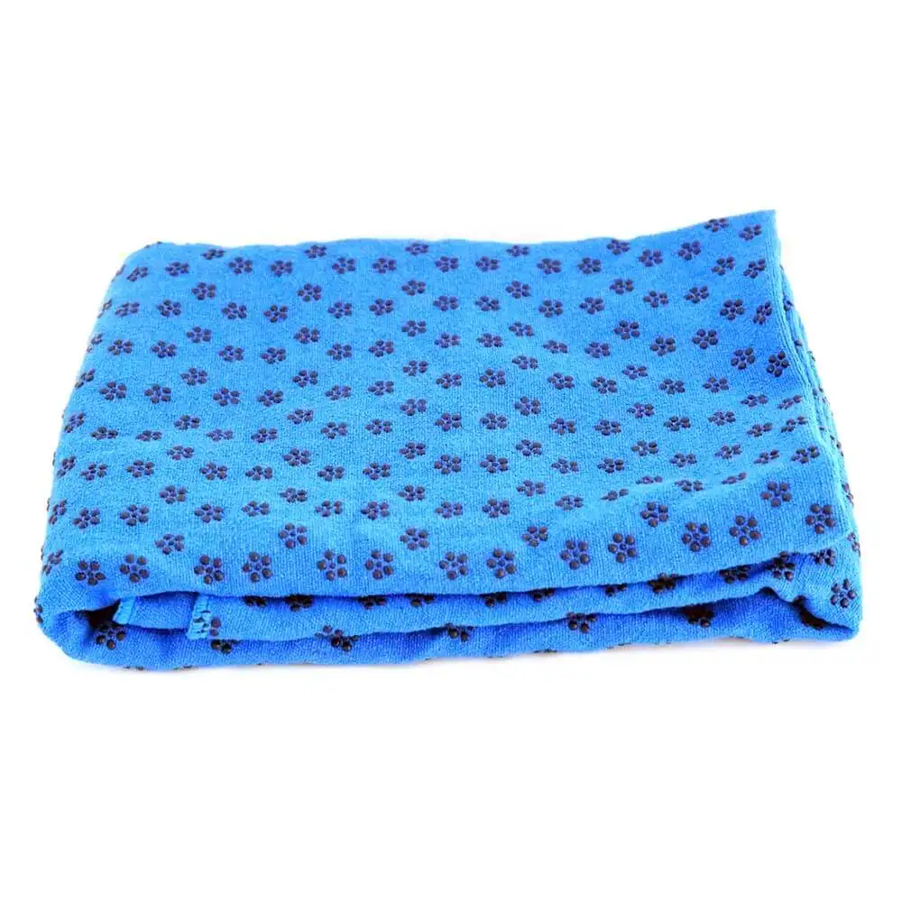 Strauss Anti Slip Yoga Towel,  Blue  182 x 61 cm