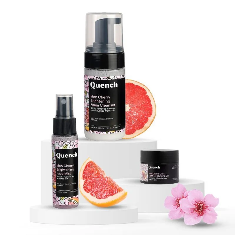 Quench Cleansing-Toning-Moisturizing Kit For Natural Radiance