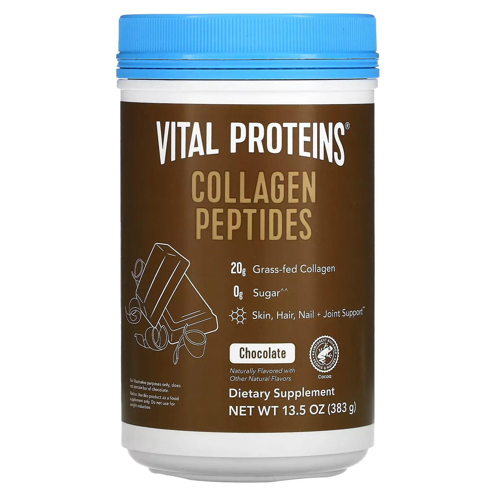 Collagen Peptides, Chocolate, 13.5 oz (383 g)