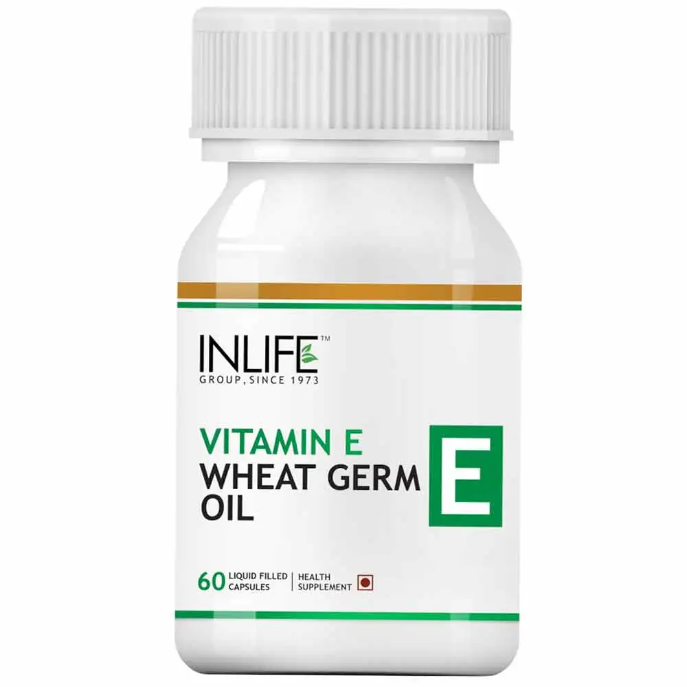 INLIFE Vitamin E Wheat Germ Oil,  60 capsules