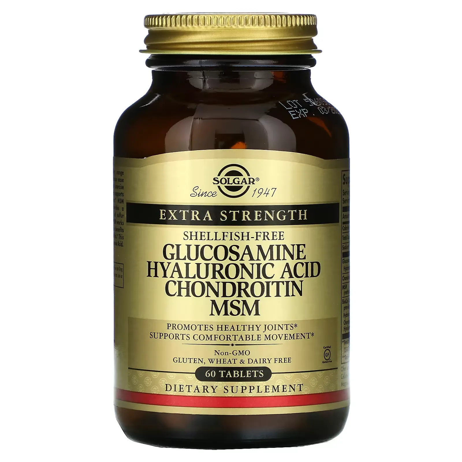 Glucosamine Hyaluronic Acid Chondroitin MSM, 60 Tablets