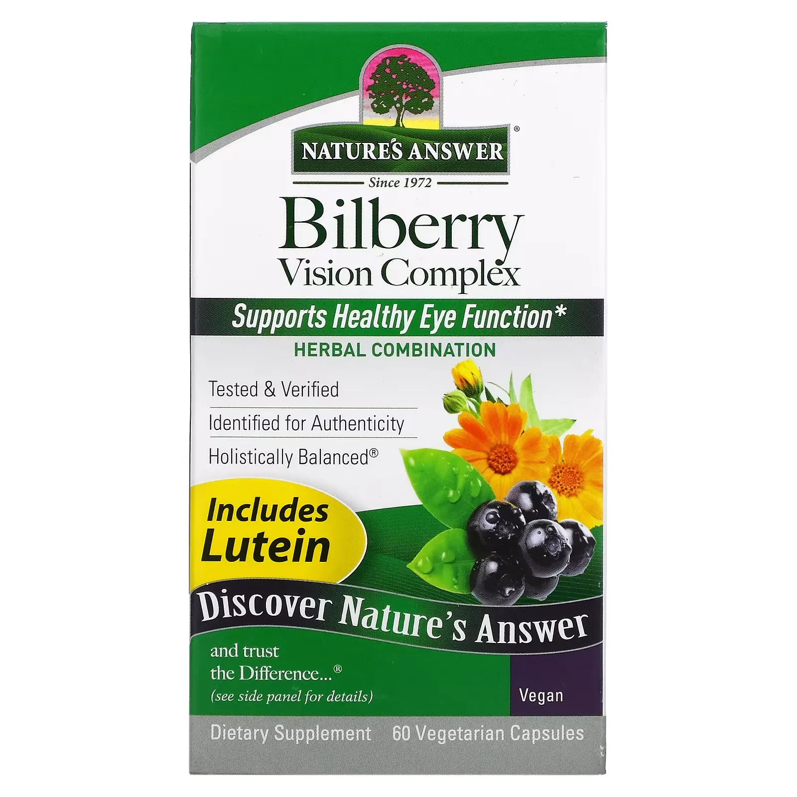 Bilberry Vision Complex, 60 Vegetarian Capsules