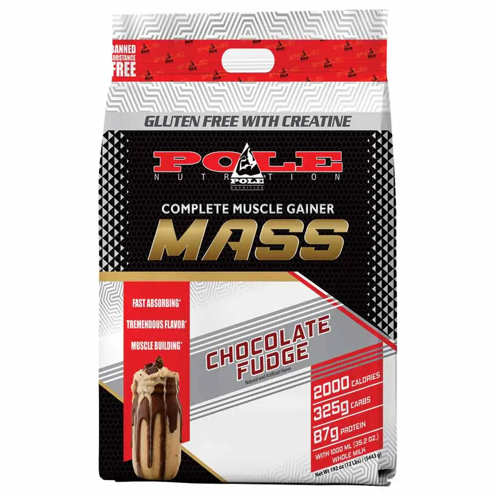 Pole Nutrition Mass Gainer,  12 lb  Chocolate Fudge