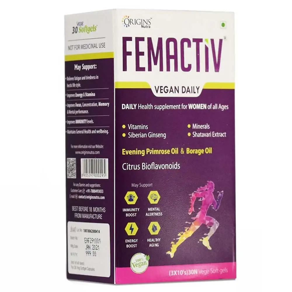 Origins Nutra Femactiv,  30 softgels  Unflavoured