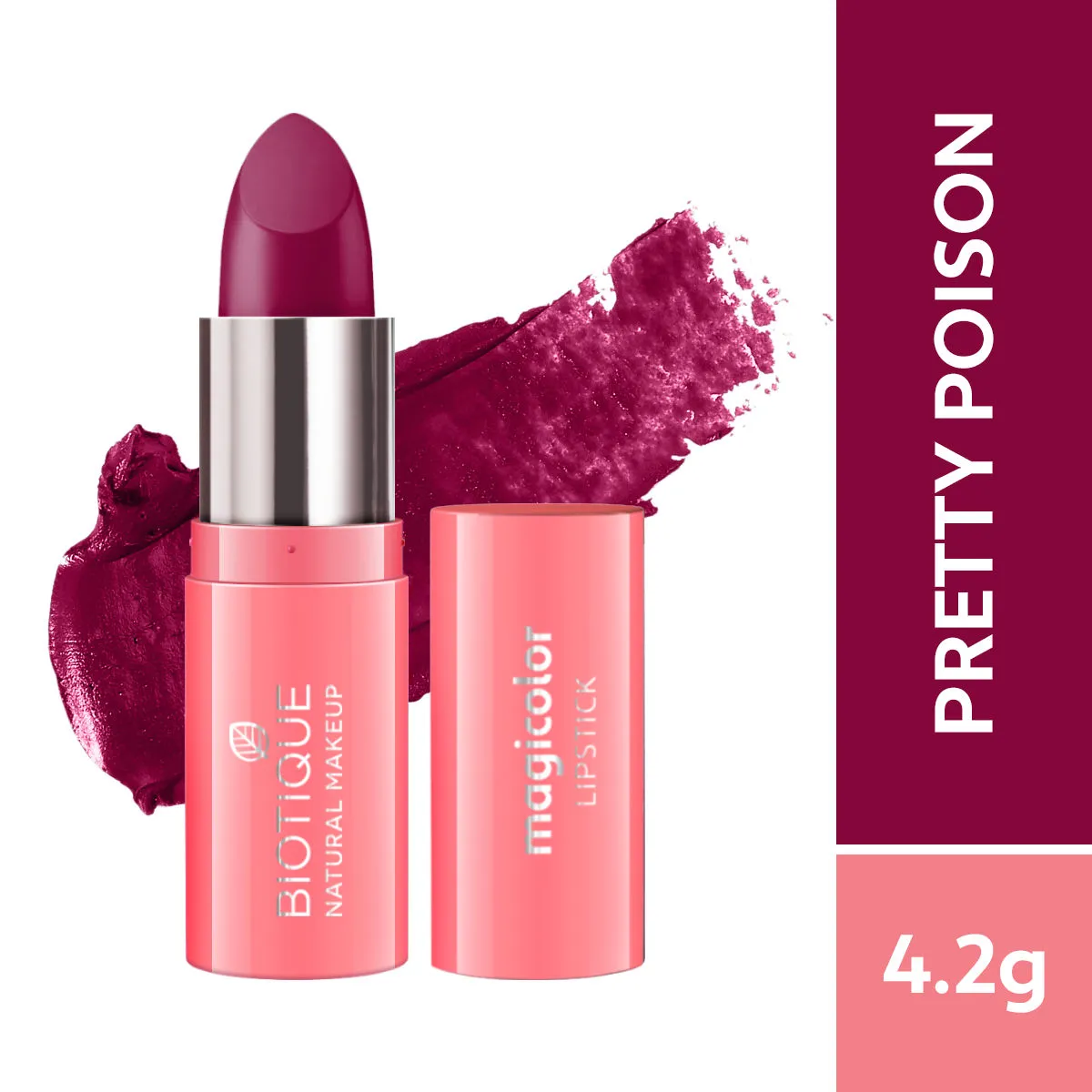 Biotique Natural Makeup Magicolor Lipstick - Pretty Poison