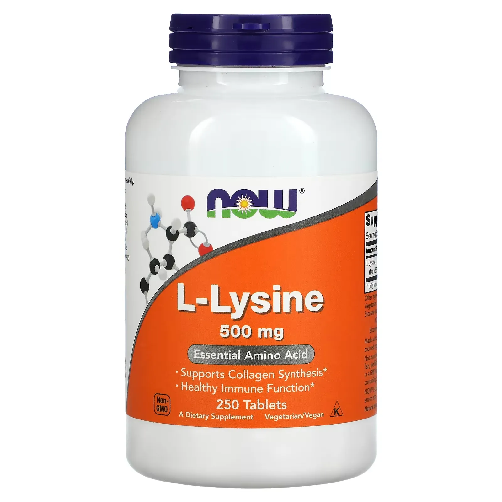 L-Lysine, 500 mg, 250 Tablets