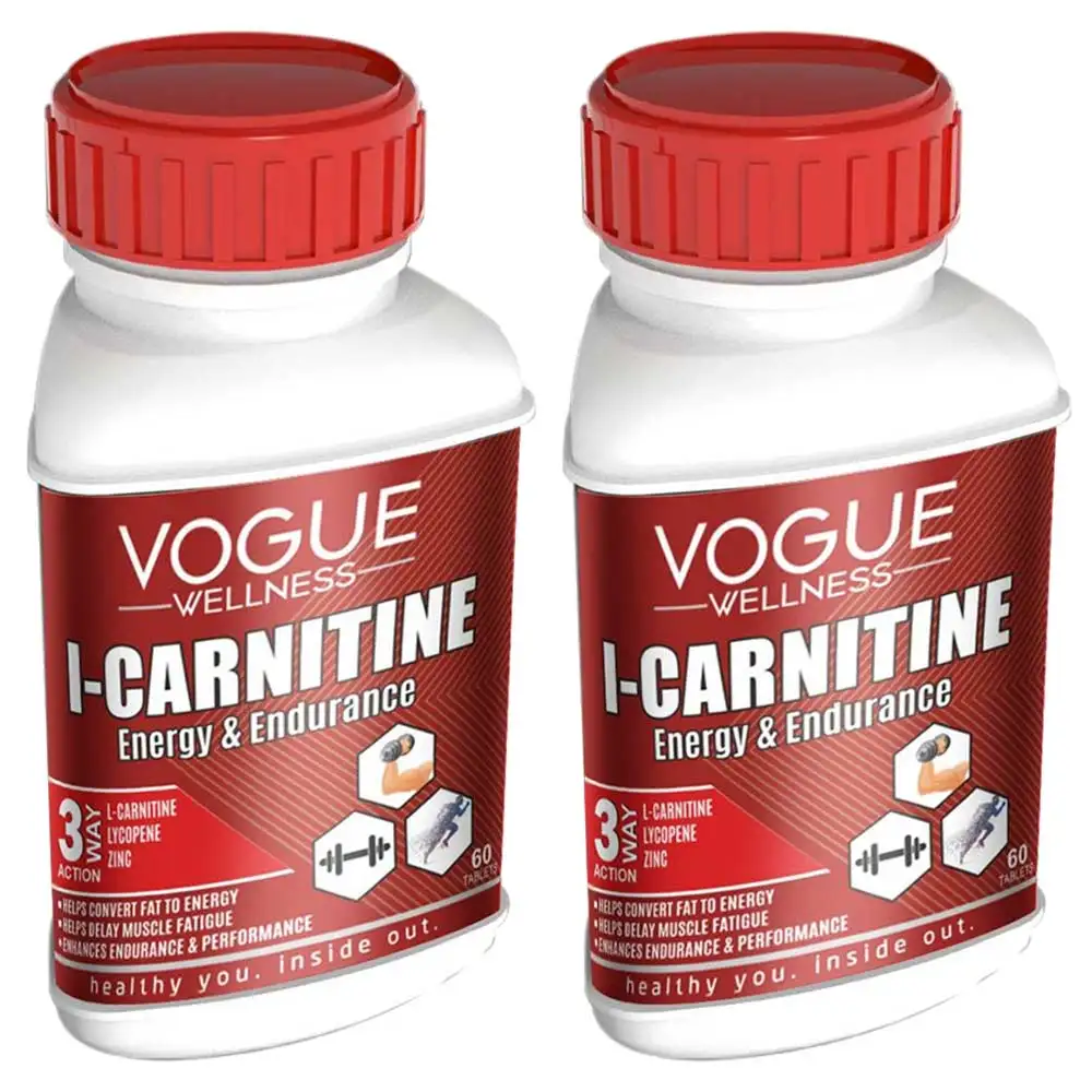 Vogue Wellness L-Carnitine,  60 tablet(s)  Unflavoured (Pack of 2)