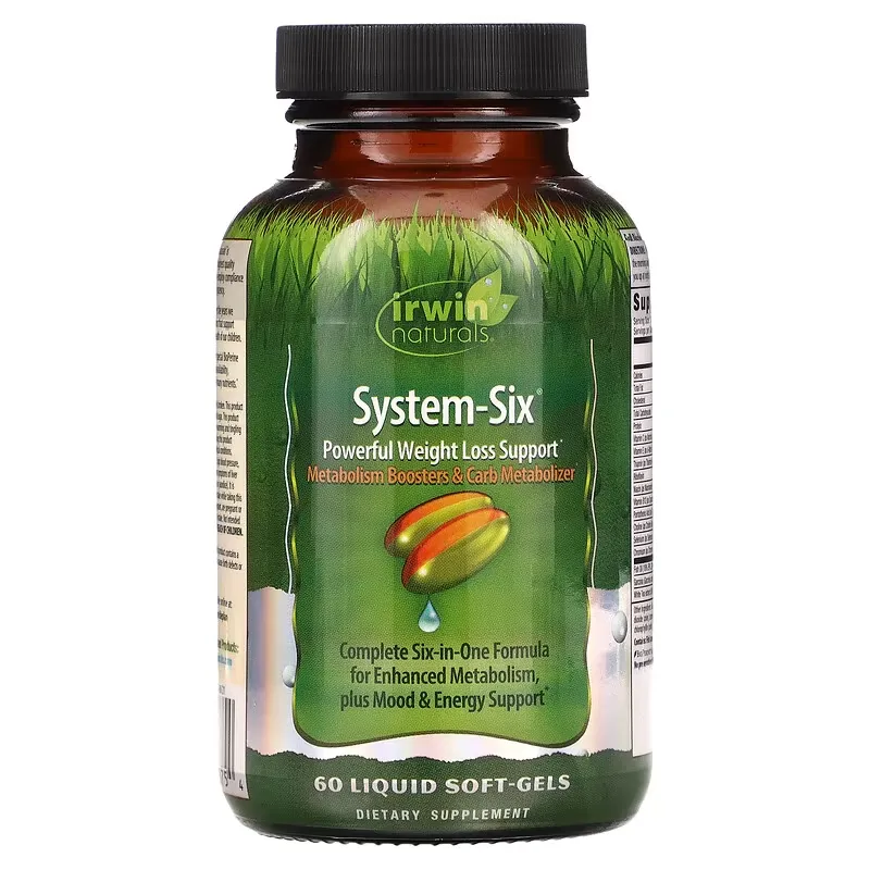 System-Six, Powerful Weight Loss Support, 60 Liquid Soft-Gels