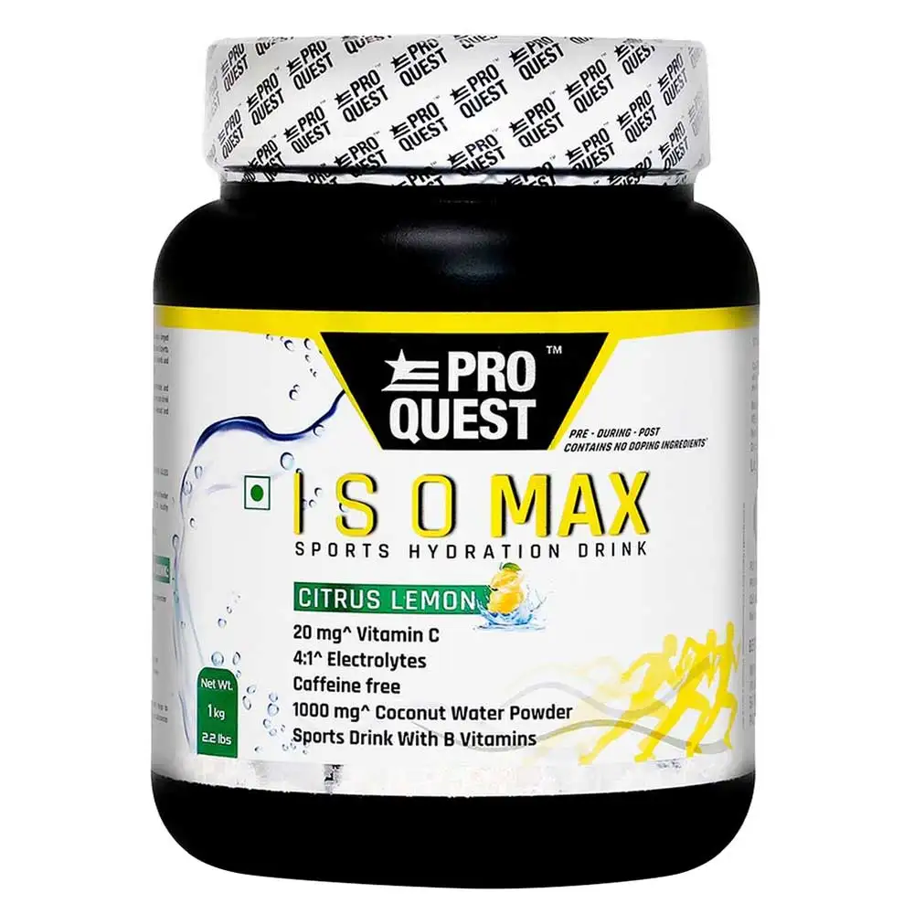 Proquest Iso Max Sports Hydration Drink,  2.2 lb  Citrus Lemon