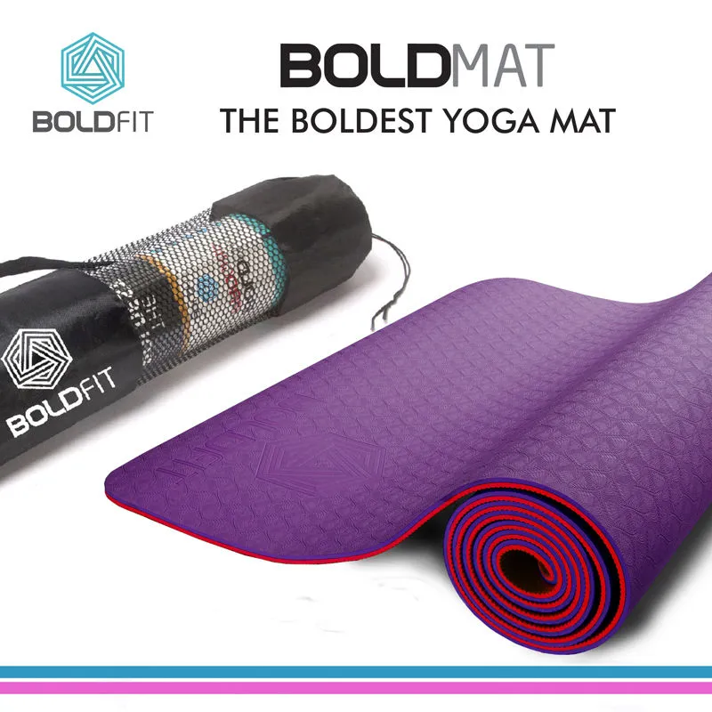 Boldfit Boldmat Pro Grip Other Yoga Mat (Red)