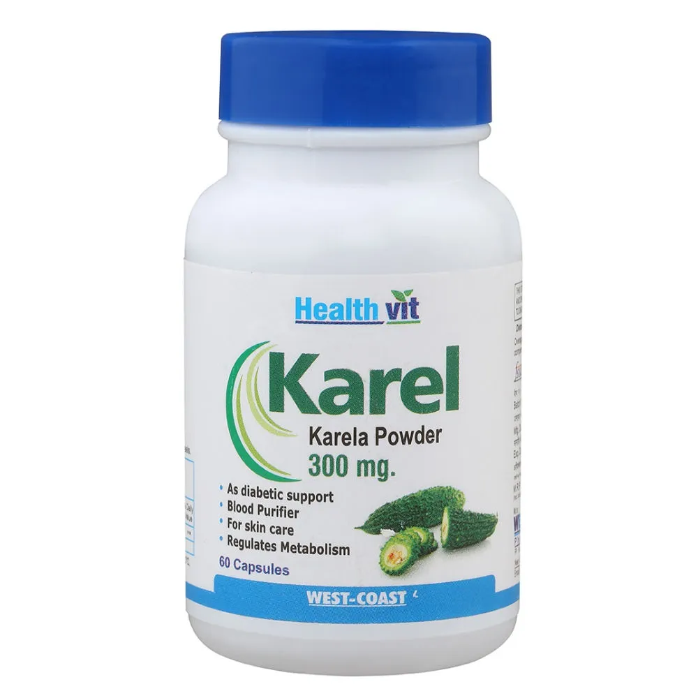 HealthVit Karel Karela Powder 300mg (60 Caps)