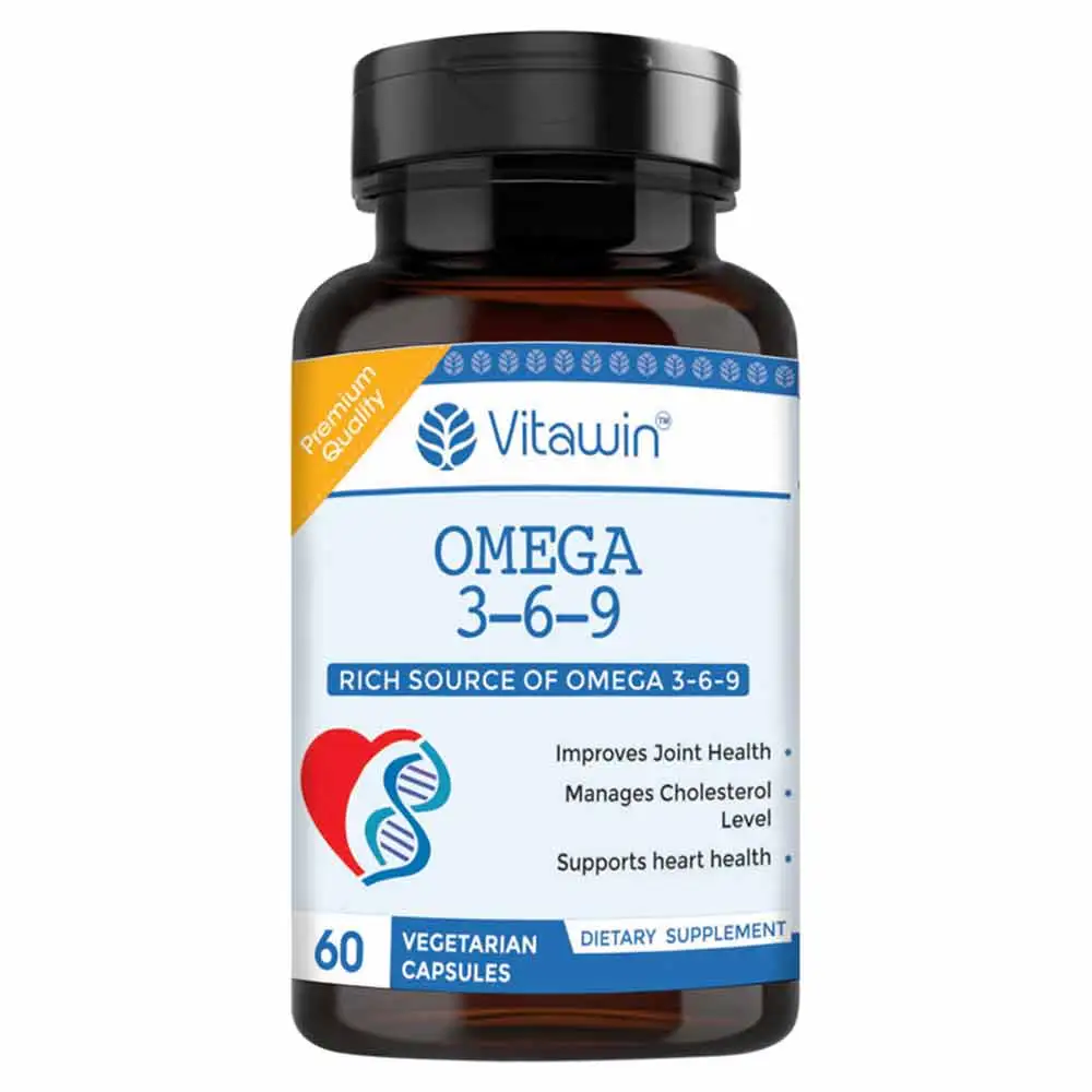 VITAWIN Omega 3 6 9,  60 capsules