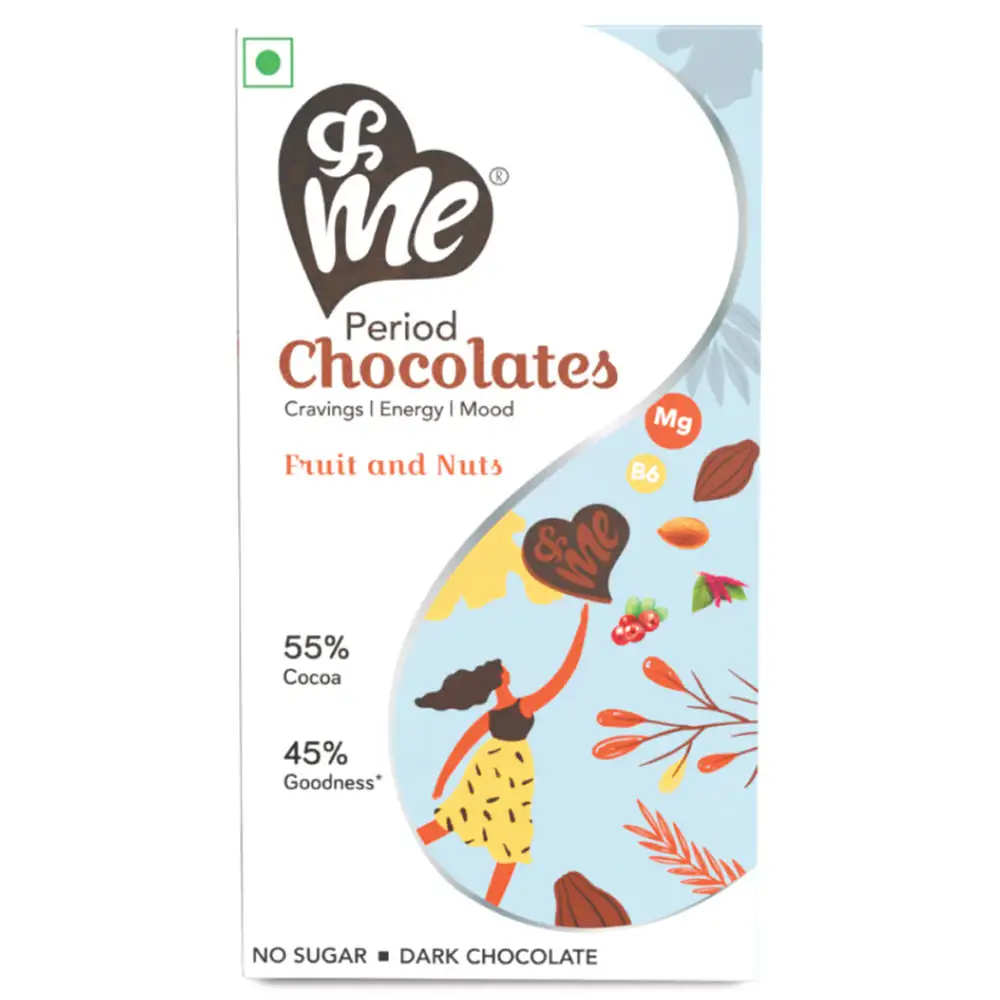 &Me Period Chocolates,  6 Piece(s)/Pack  Fruit and Nuts