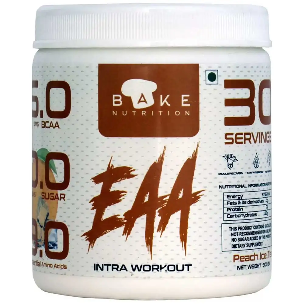 Bake Nutrition EAA Intra workout,  Peach Ice Tea  0.66 lb  30 Servings