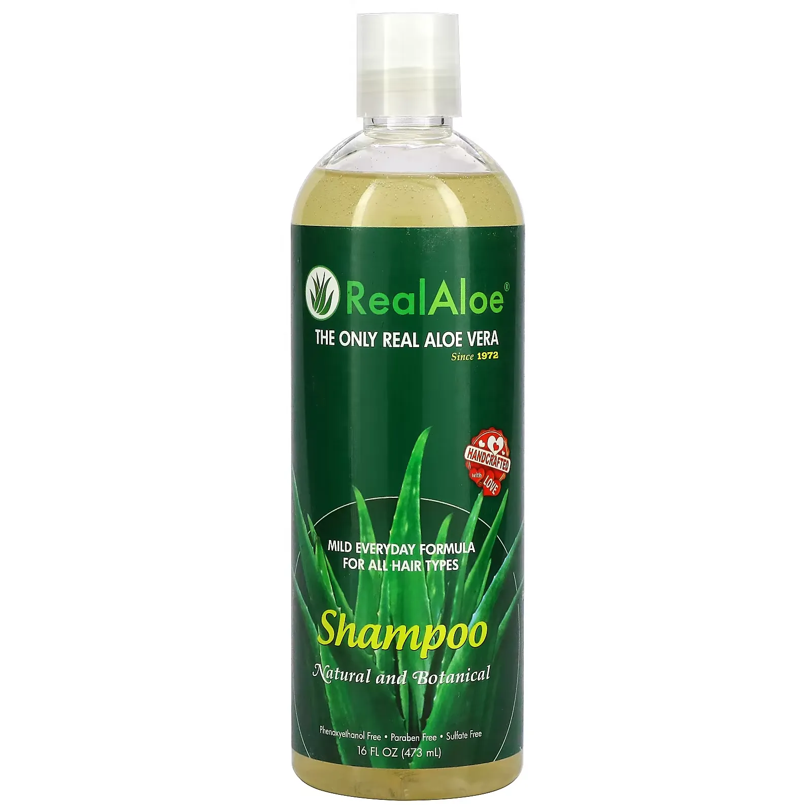 Aloe Vera Shampoo, For All Hair Types, 16 fl oz (473 mL)