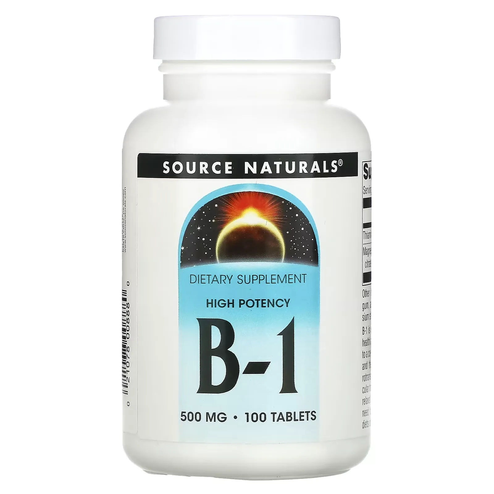 High Potency B-1, 500 mg, 100 Tablets