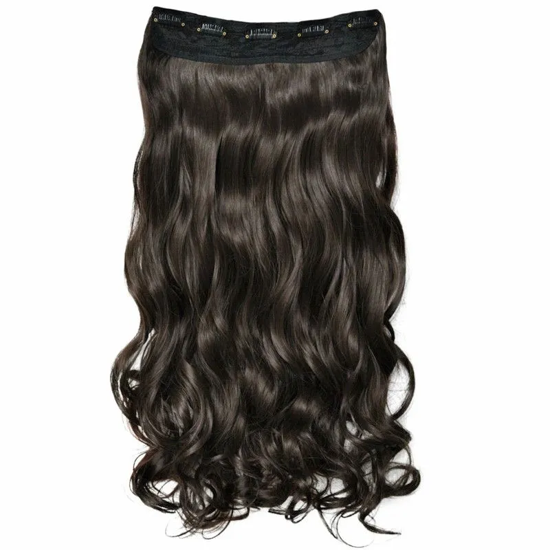 Artifice 5 Clip Extra Long 30" Curly/Wavy Hair Extension - Natural Dark Brown