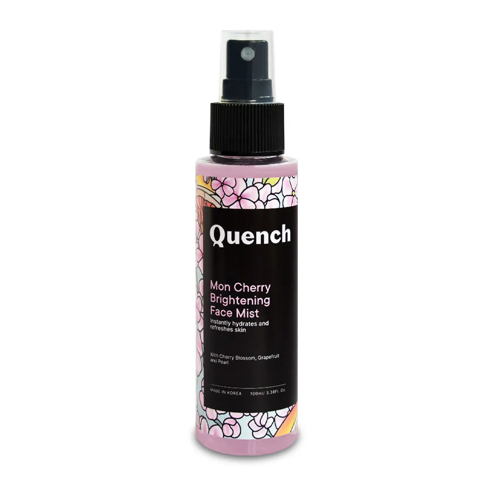 Quench Mon Cherry Brightening Face Mist, Hydrates And Rejuvenates Skin