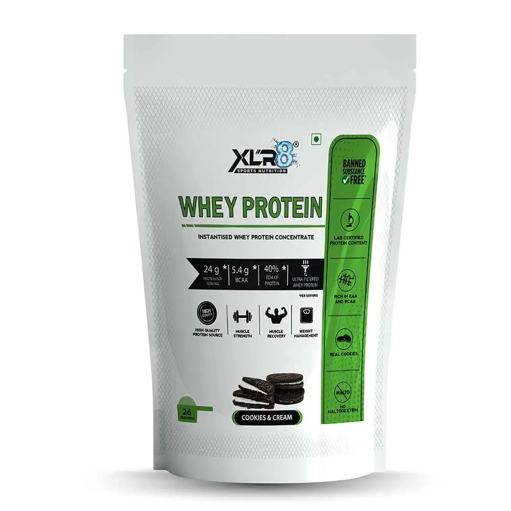 XLR8 Flavoured Whey Protein 24 g Protein,  2 lb  Cookies & Cream