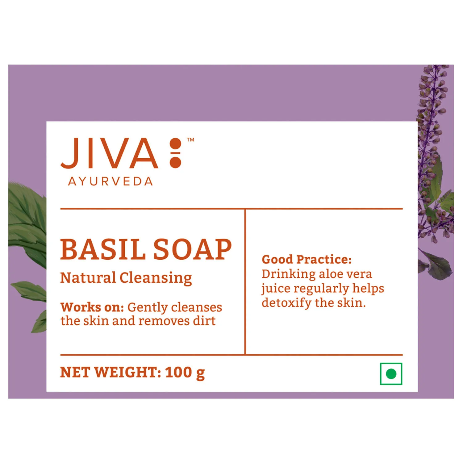 Jiva Ayurveda Basil Soap