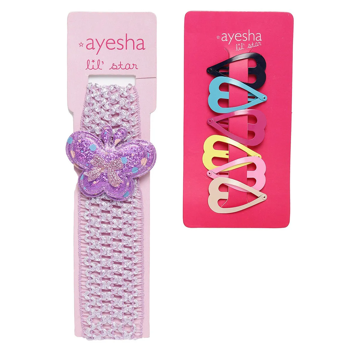 Lil' Star by Ayesha Kids Multicolor Hairclip & Head Band Set