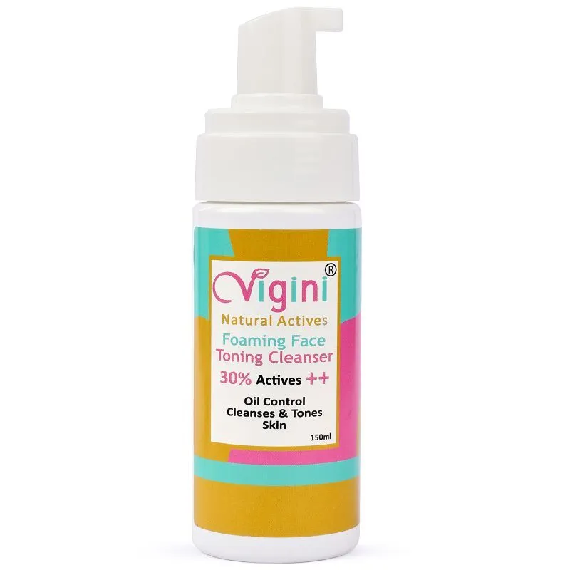 Vigini Anti Acne Foaming Oil Control Face, Wash Pimples Oily Prone Skin Niacinamide Salicylic Acid