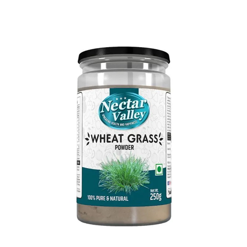 Nectar Valley Wheatgrass Leaf Powder, Rich In Fibers, Chlorophyll, Fatty Acids and Minerals