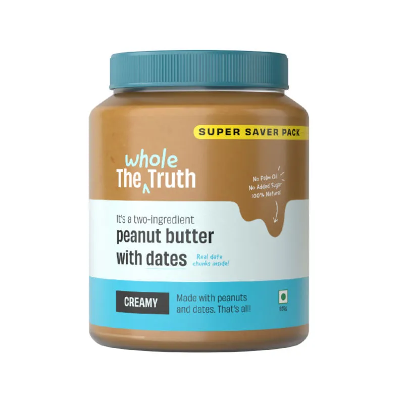 The Whole Truth - Peanut Butter With Dates - Creamy - Super Saver Pack