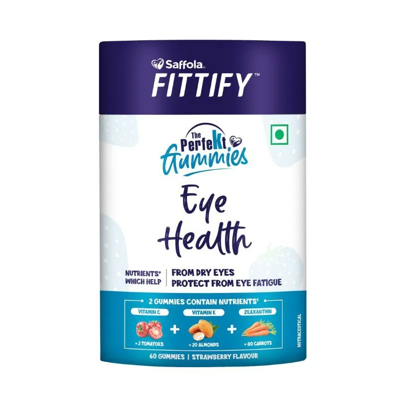 Saffola FITTIFY The Perfekt Gummies For Eye Health - Strawberry Flavour