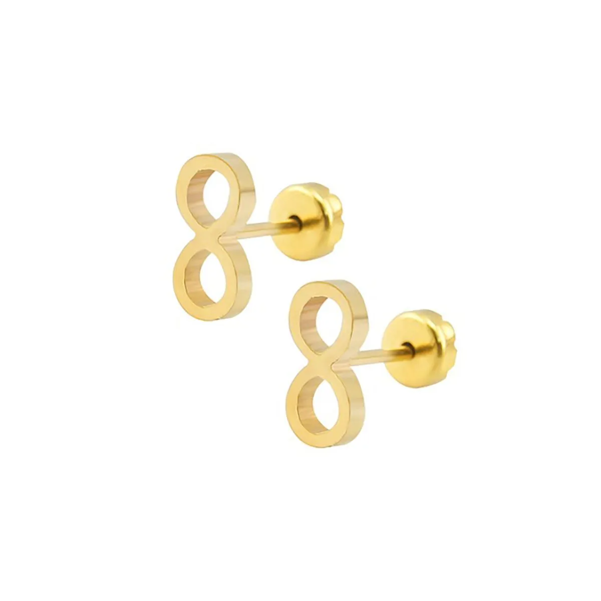 Arendelle Baby/toddler Safety Screw Back Earrings - Gold (Free Size)